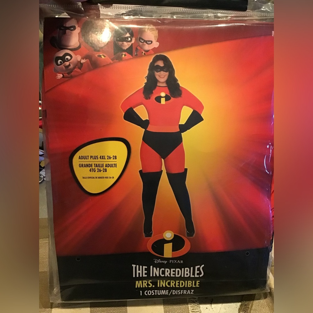 Disney the incredibles Mrs. Incredible adult costume size 4XL (26-28) NEW
